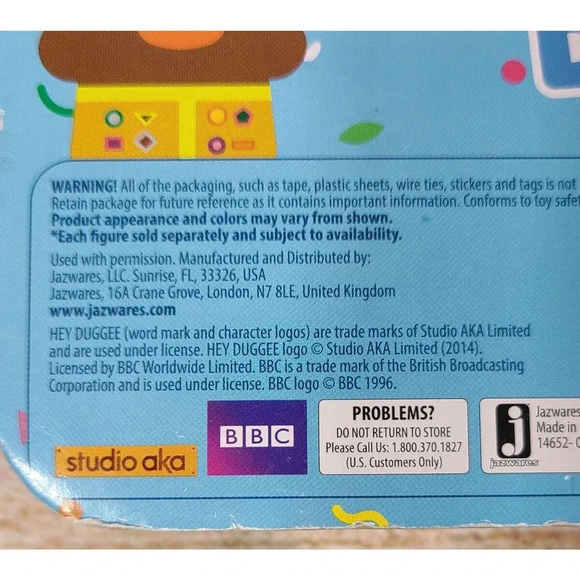 Jazwares HEY DUGGEE Pirate Duggee Searches For Treasure Figure Toy 3" New - Picture 3 of 3